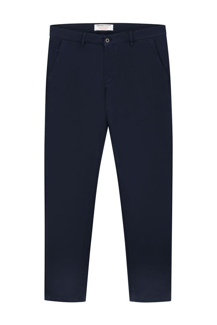 Kuyichi mannen vegan Chino Dexter Marineblauw
