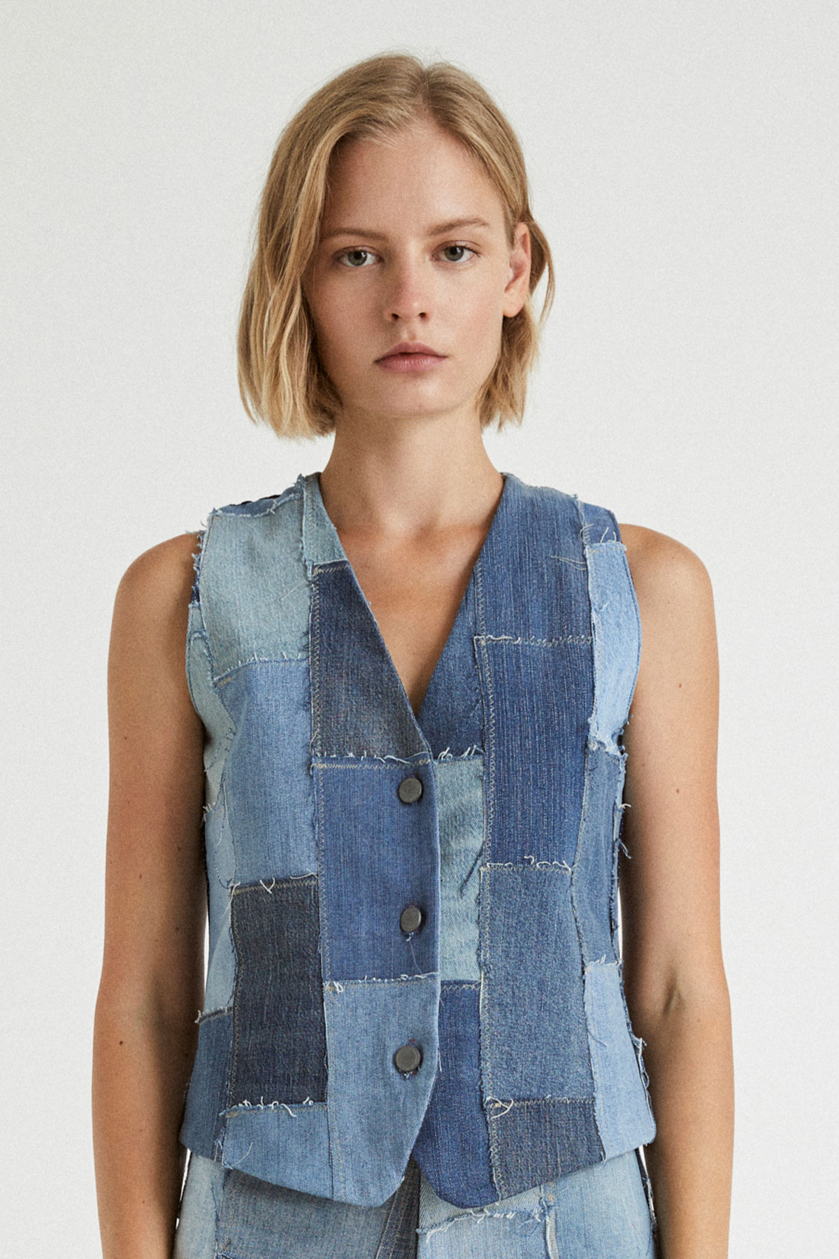 Infinitdenim  Geüpcycled Vest Blauw