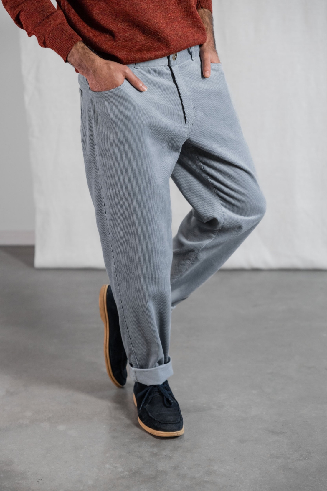 Jyoti - Fair Works mannen vegan Broek Corduroy Prakrit Mist