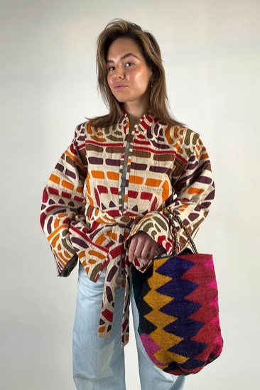 Maison Badigo  Shopper Mundo Multicolor