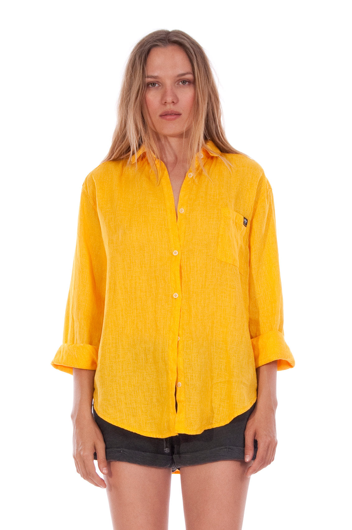 RAVENS VIEW IBIZA  Shirt Monet Old Gold Geel