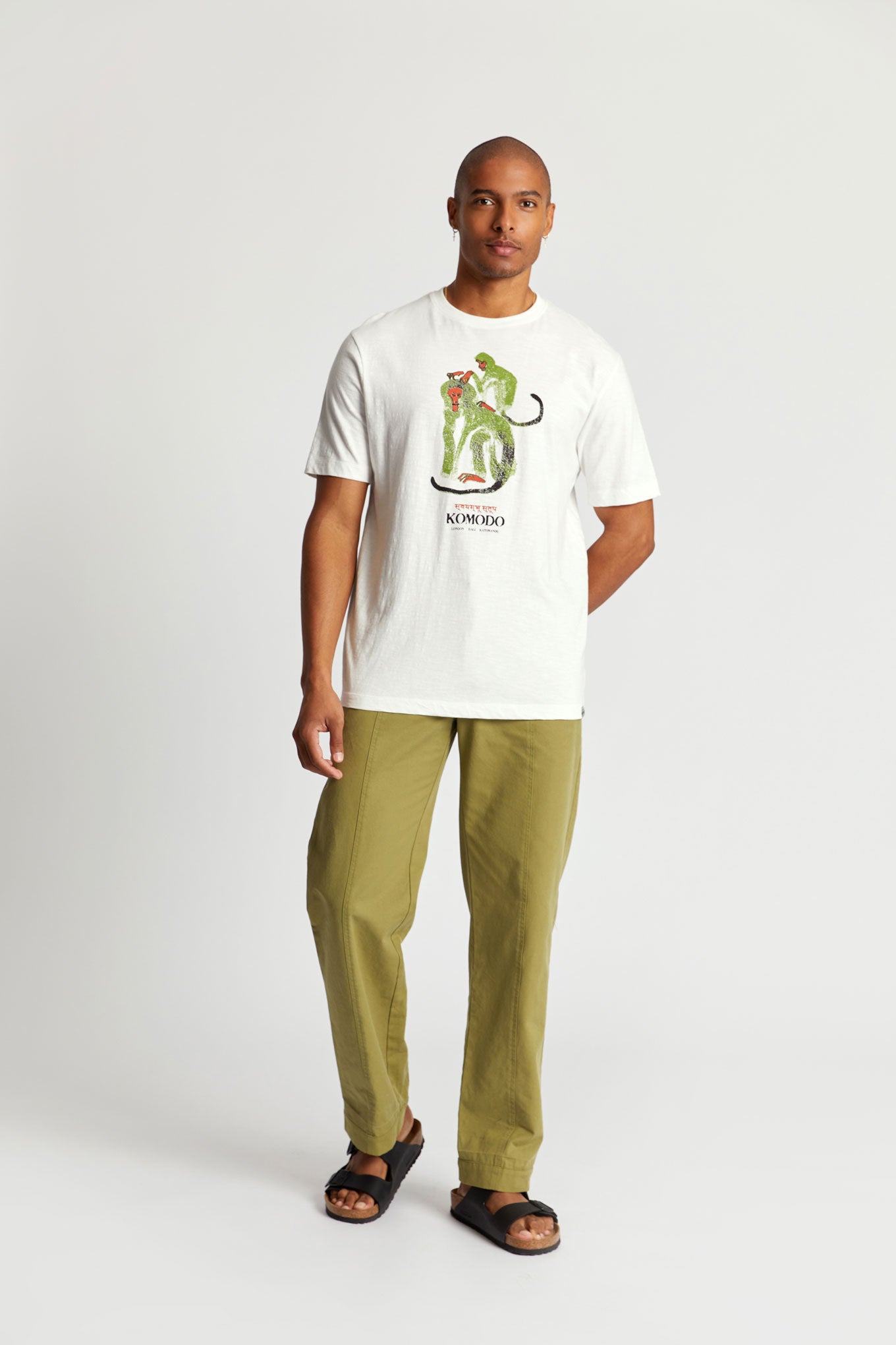 KOMODO mannen vegan Broek Ziggy Kaki Groen