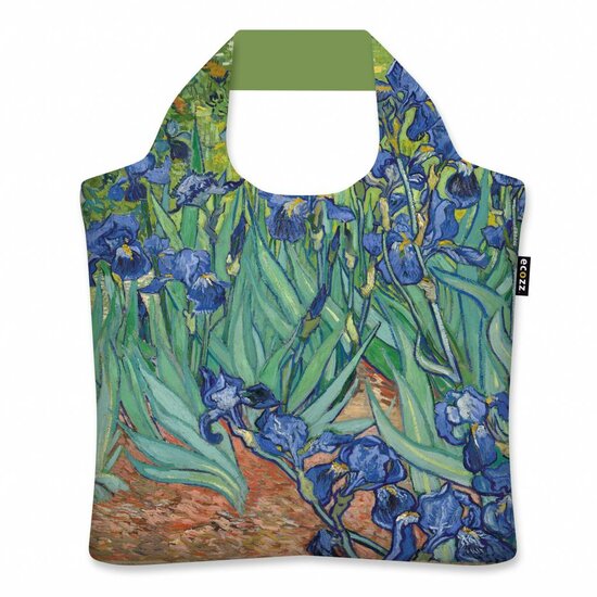 Ecozz opvouwbare shopper van rPET Vincent van Gogh Irises