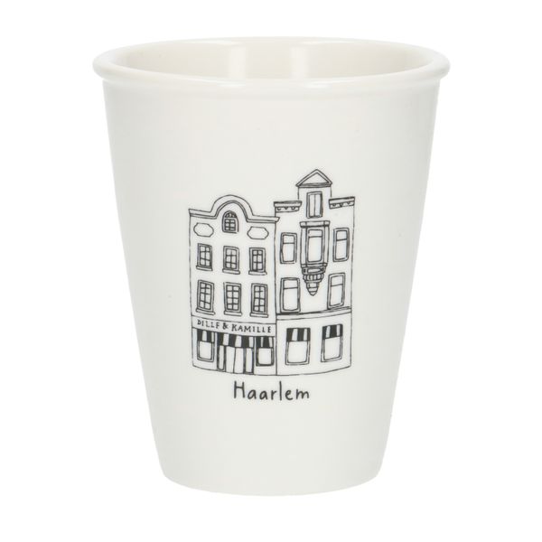 Gevel mok, Haarlem, porselein, 200 ml