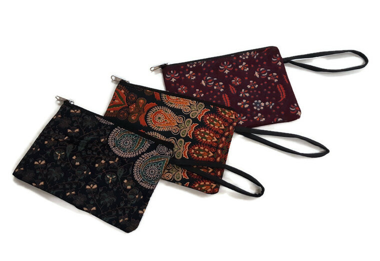 FairTrade buidel/etui van katoen - diverse kleuren