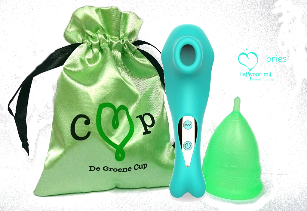 Menstrubatie pakket De Groene Cup (Maat: Model IV (Low cervix))