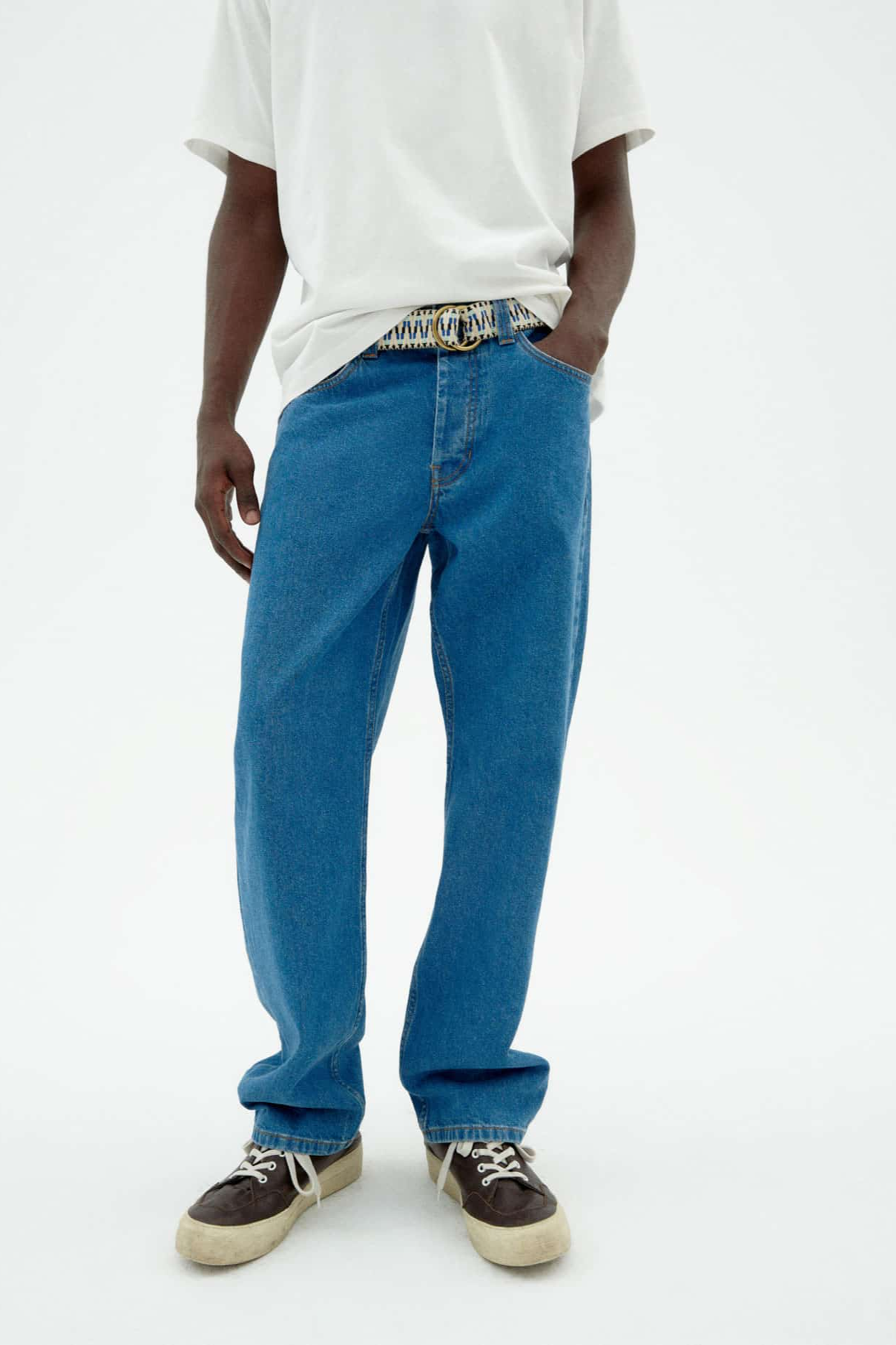 Thinking MU mannen vegan David Tusa Jeans, Denimblauw
