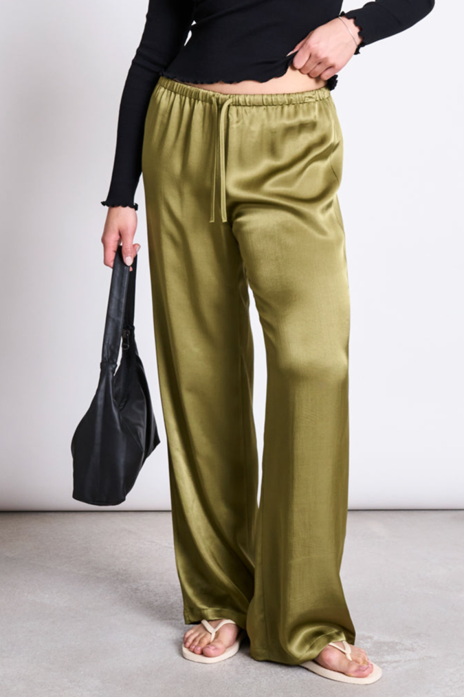JAN 'N JUNE  Losse Broek Fris Woody Olijfgroen