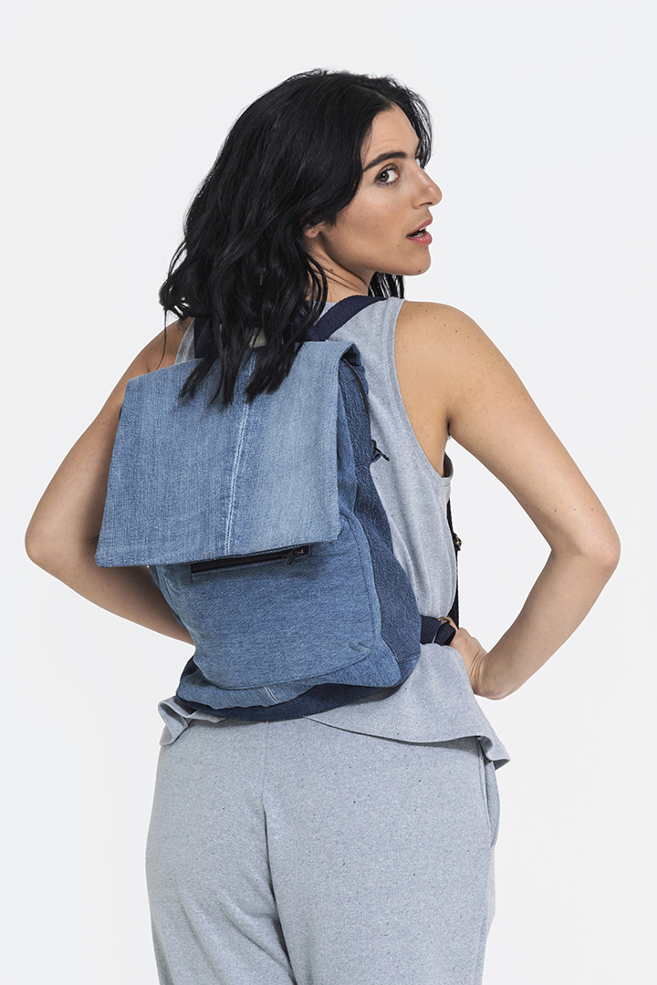 Infinitdenim  Rugzak Denimblauw