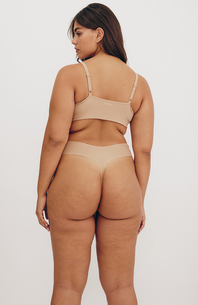 Naked rib string hazel
