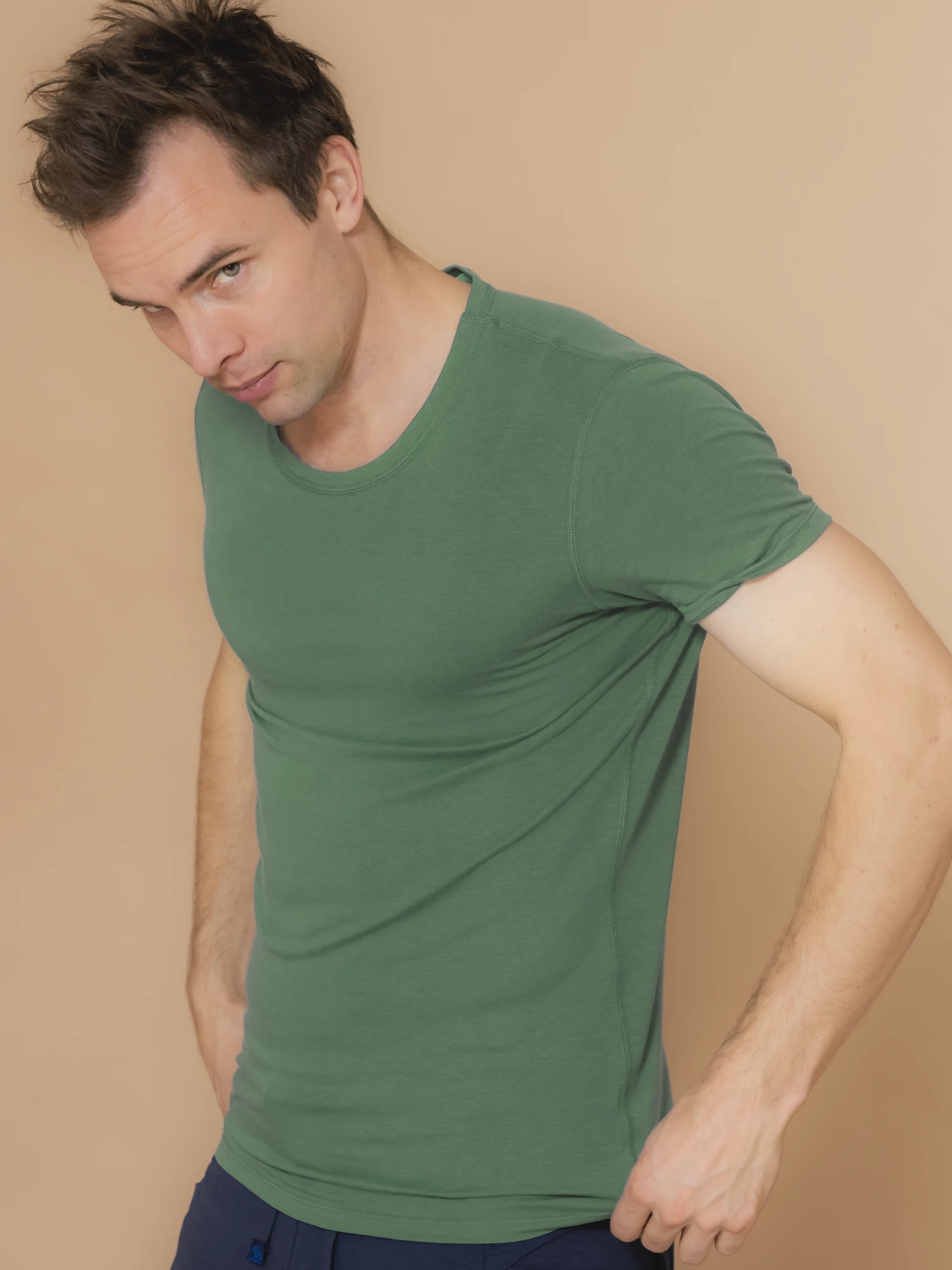 nice to meet me mannen vegan T-Shirt Core Avocado Groen
