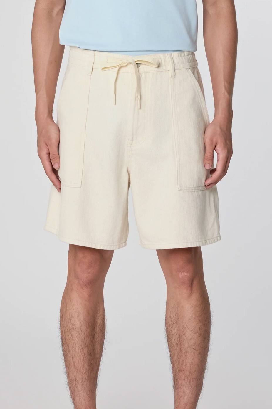 Dawn mannen vegan Shorts Loomy Ecru