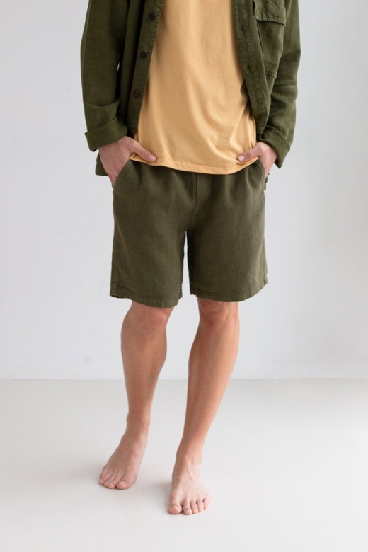 TWOTHIRDS mannen vegan Shorts Bagaat Codium Green