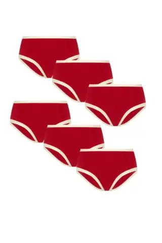 Albero Natur  Multipack Van 6x Hipsters Met Rode Kant