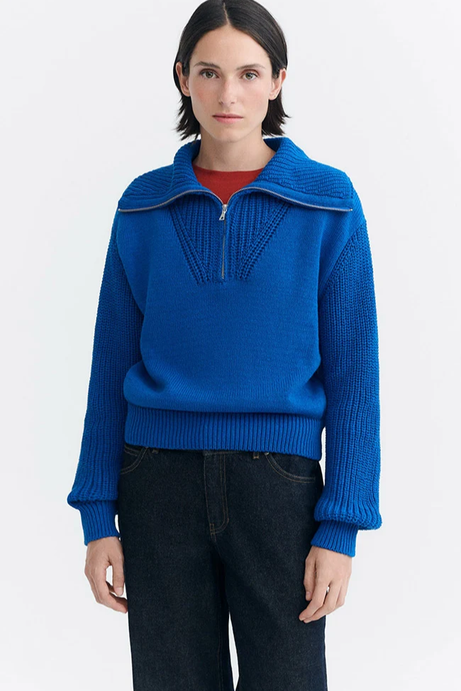 Thinking MU  Trui Tanit Blauw