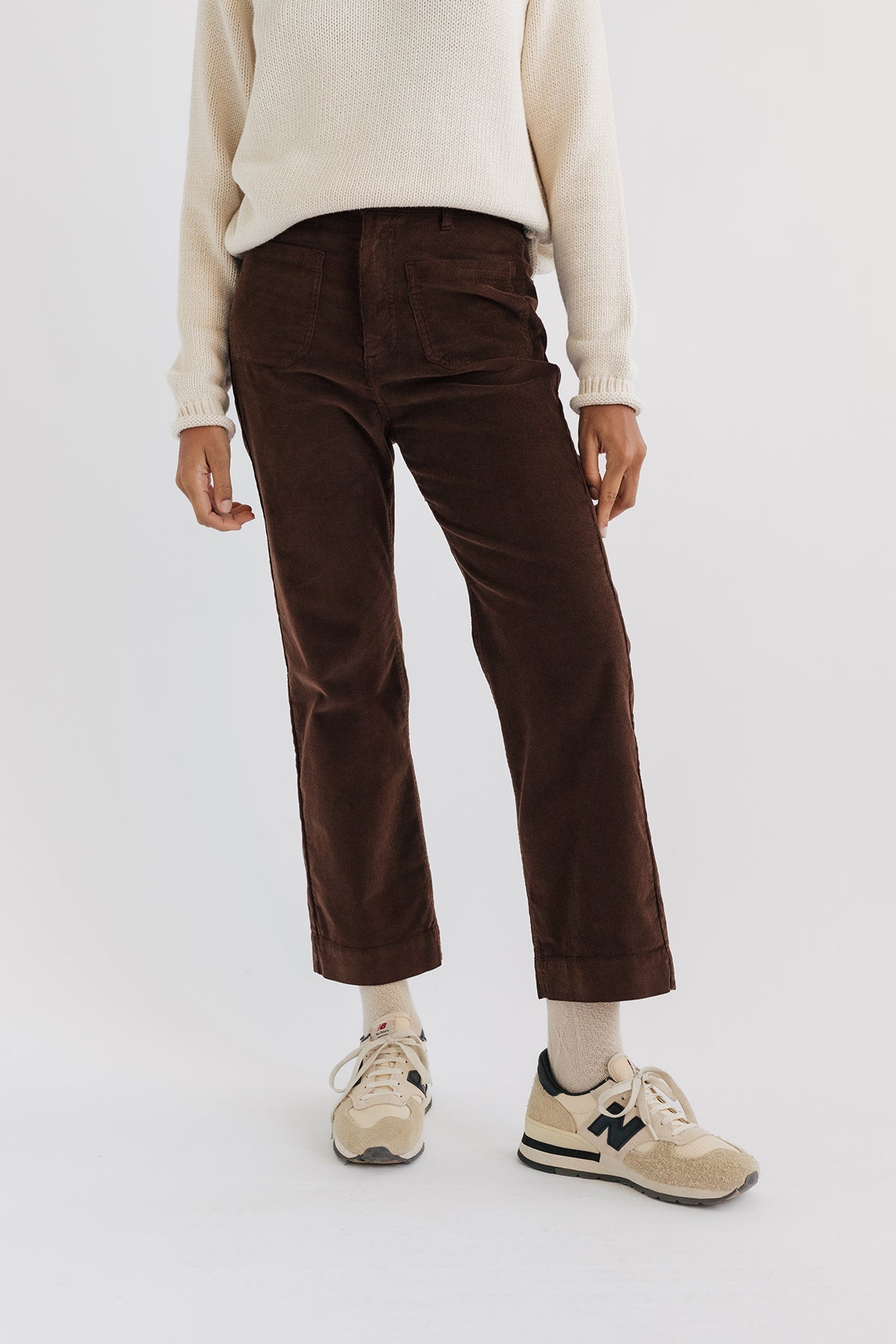 TWOTHIRDS  Broek Altefahr Chocoladebruin
