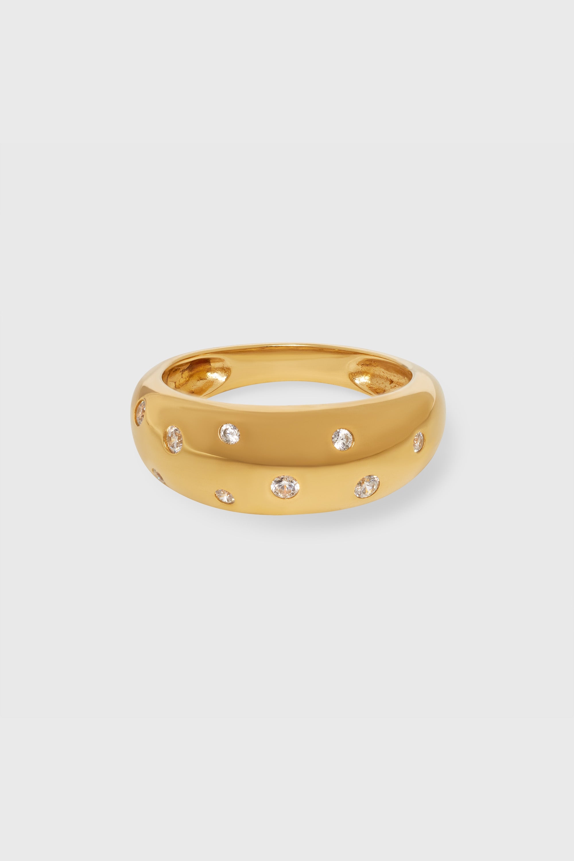 fejn  Ring Met Opvallende Gouden Accenten