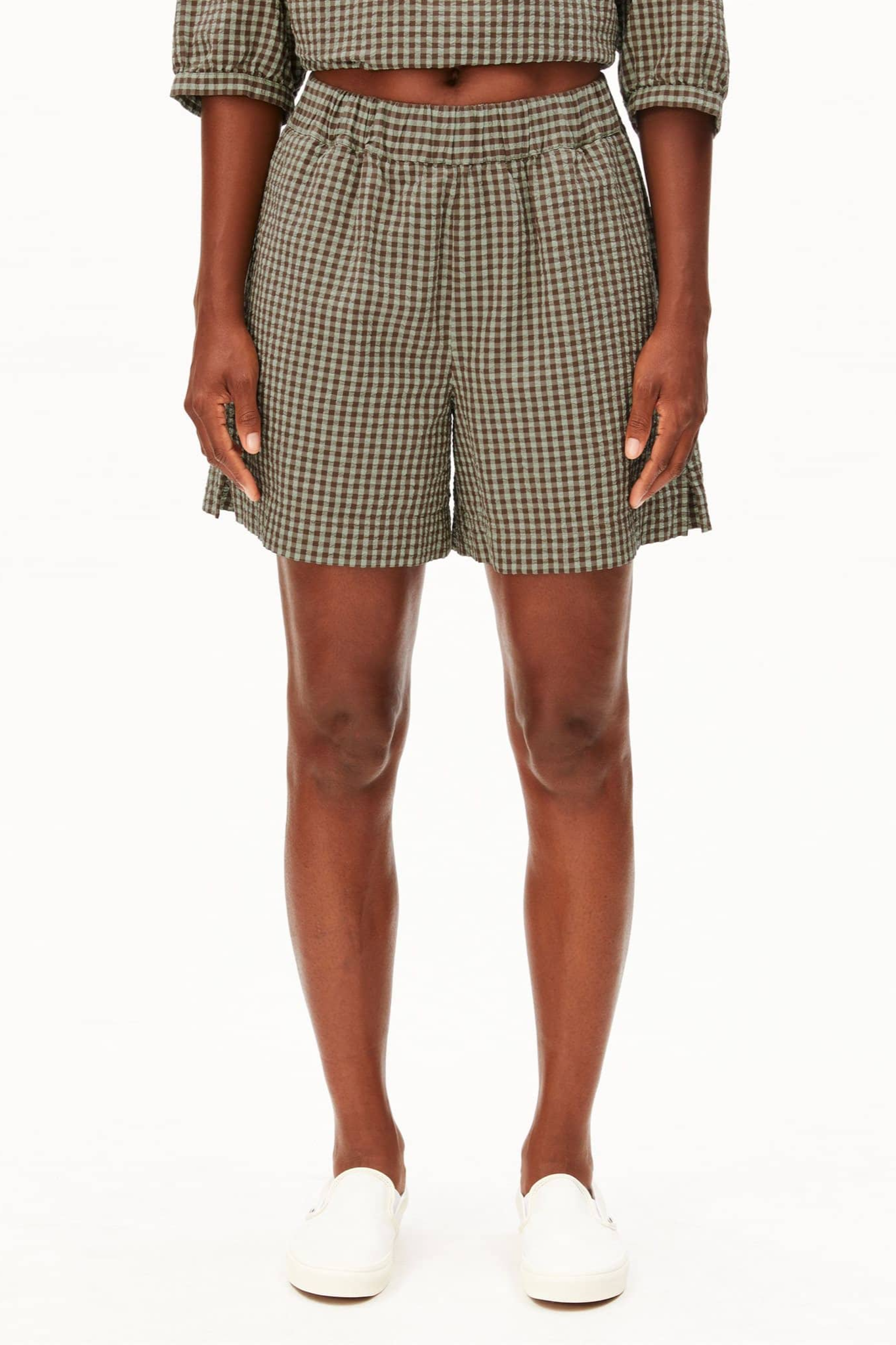 ARMEDANGELS  Shorts Vichy Seersucker Bruin