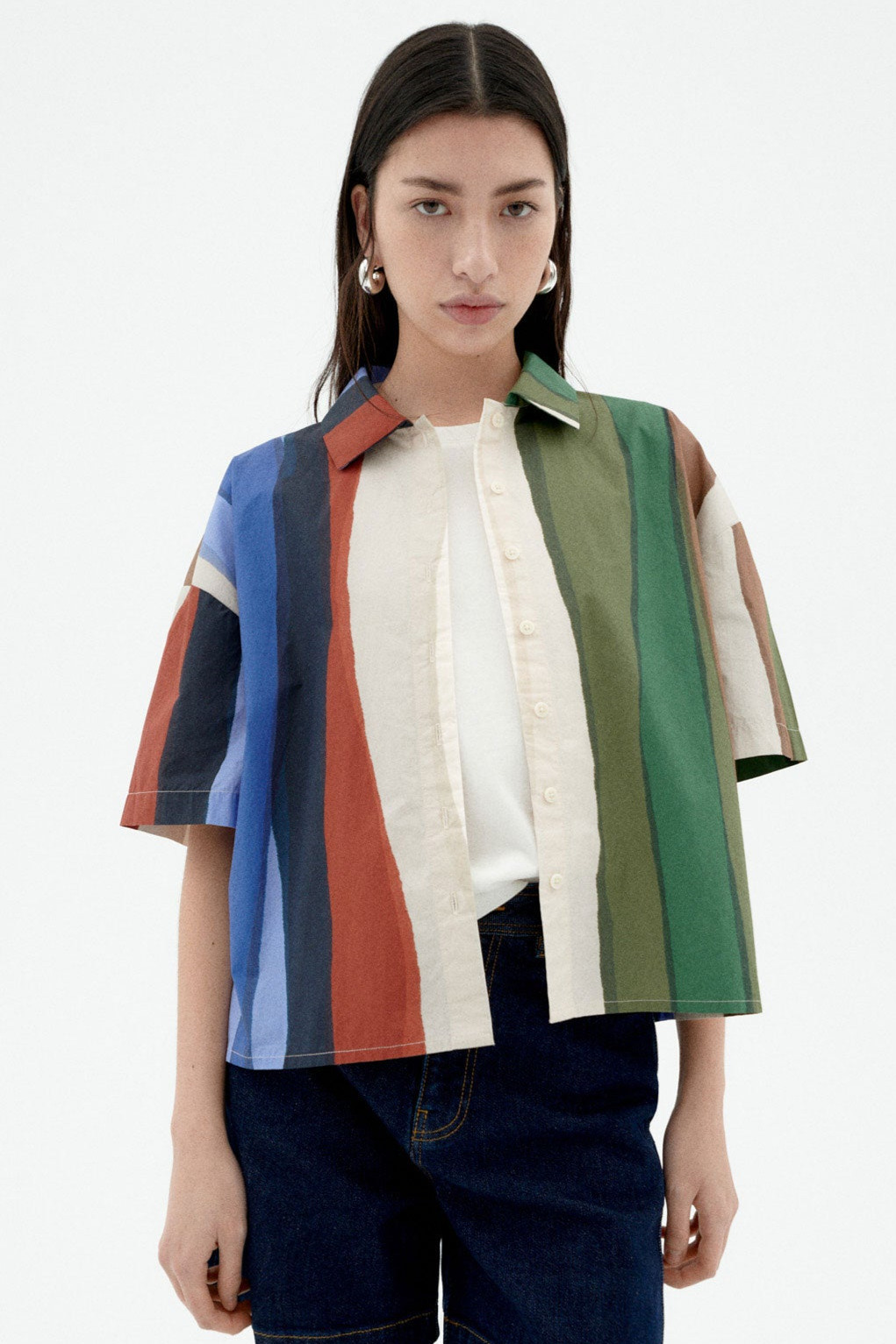 Thinking MU  Blouse Anna River Gestreept