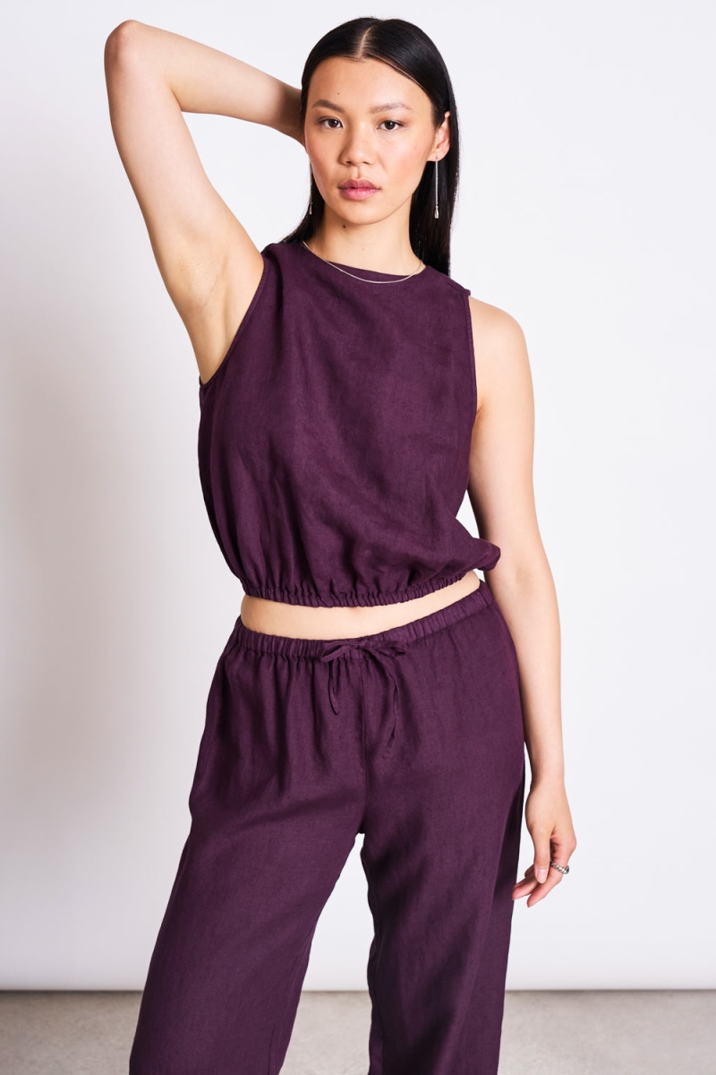 JAN 'N JUNE  Cropped Top Lupin Cherry Lacquer