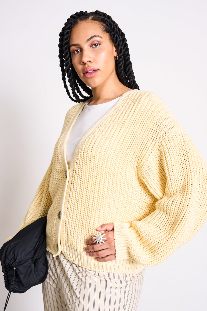 JAN 'N JUNE  Cardigan Lena Geel