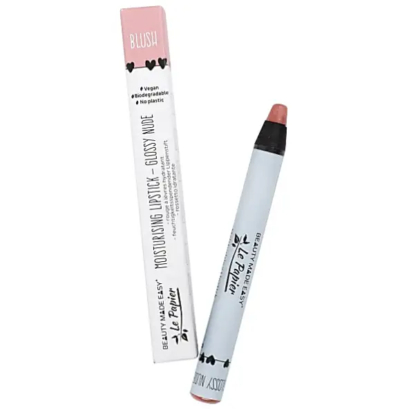 Beauty Made Easy Le Papier Glossy Lipstick - Blush plasticvrij