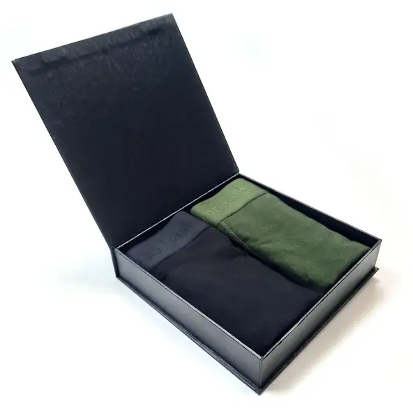 Giftpack Boxershorts Rico (2-pack) - Zwart en Army