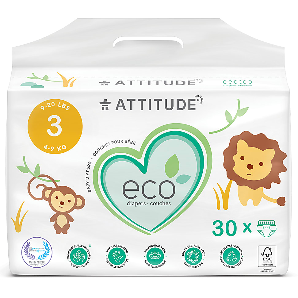 Attitude Baby Care Luiers Midi - maat 3 30 st