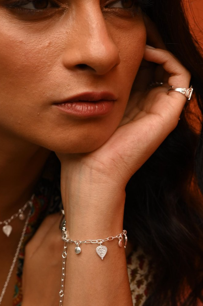 Loft and Daughter  Armband Baby Levensboom Zilver