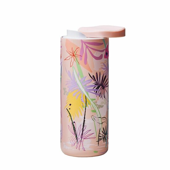 Chic Mic SlideCup NEO Marsh Flowers - To go thermos beker met schuifdeksel