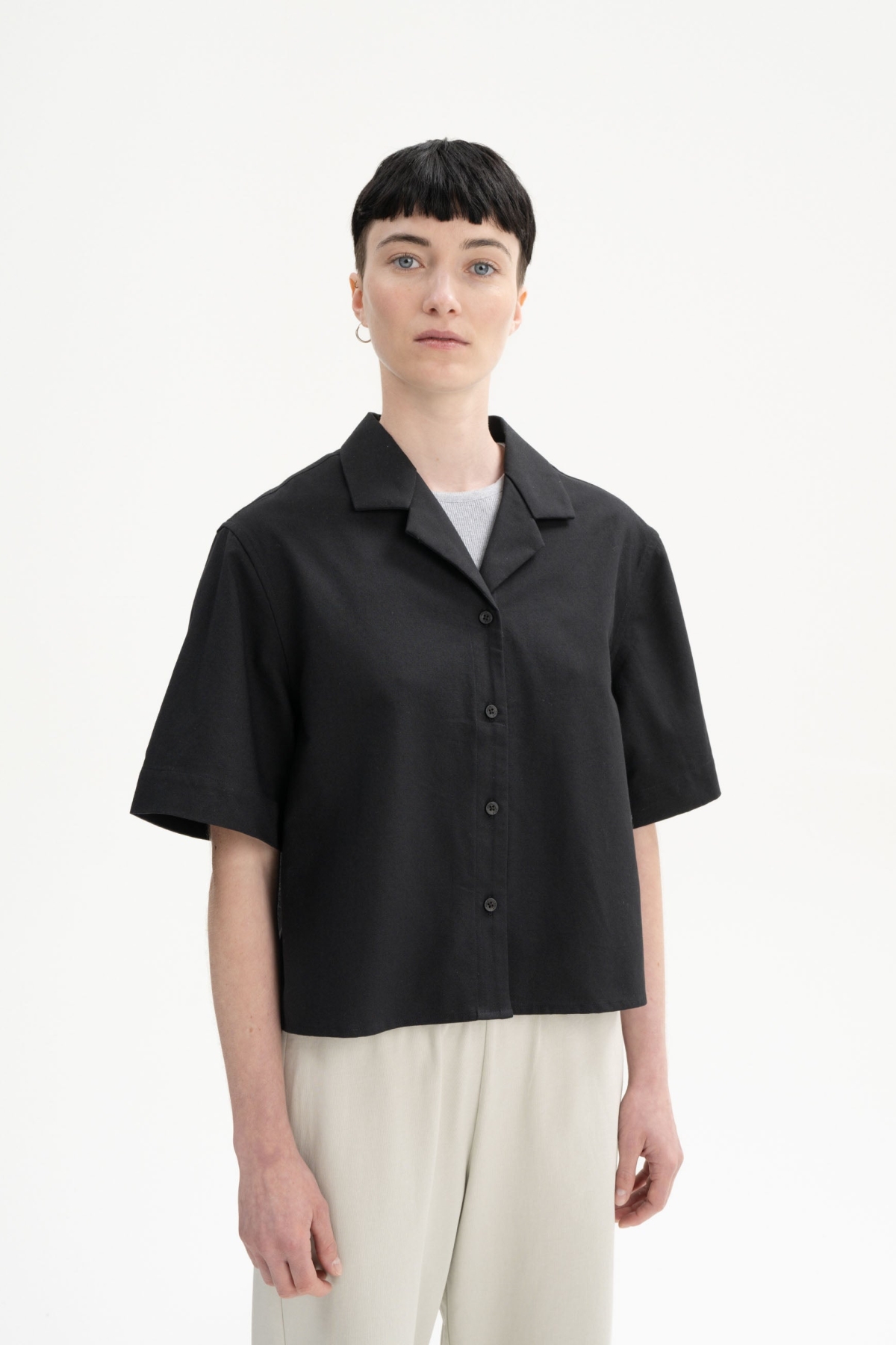 MELA  Shirt Korte Mouw Tavleen Zwart