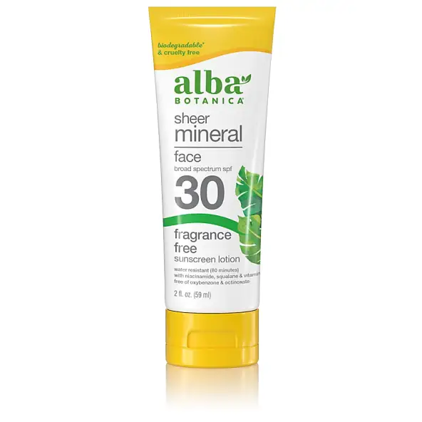 Alba Botanica Minerale Zonnebrandcreme Gezicht SPF30