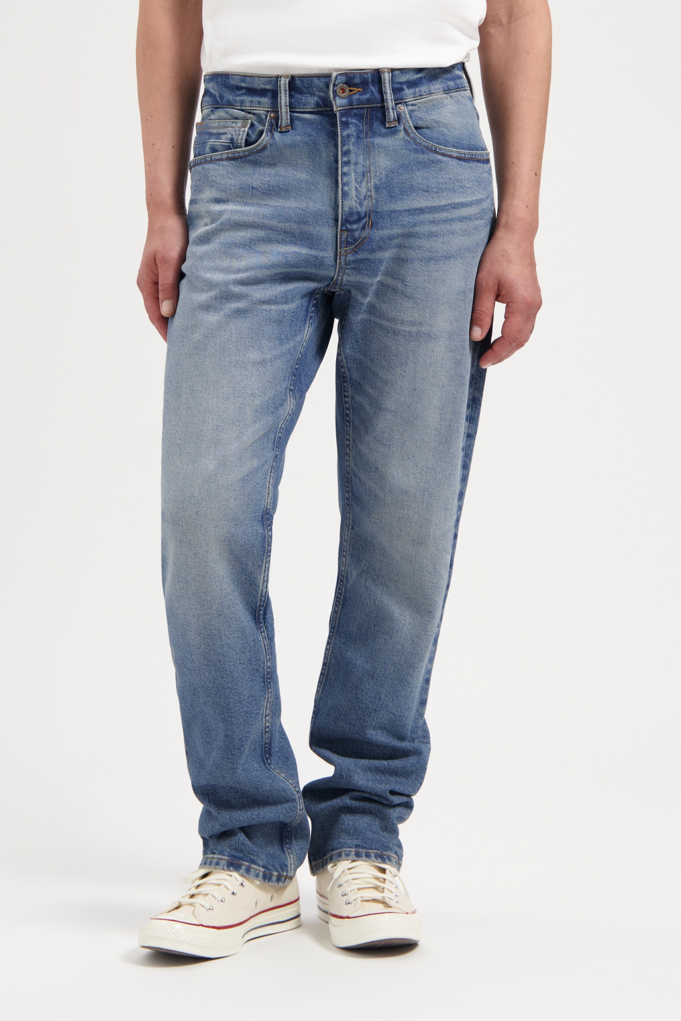 Kuyichi Scott Regular Heren Jeans - Blauw