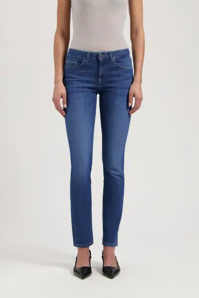 MUD Jeans Dames Jeans Faye Stone Indigo