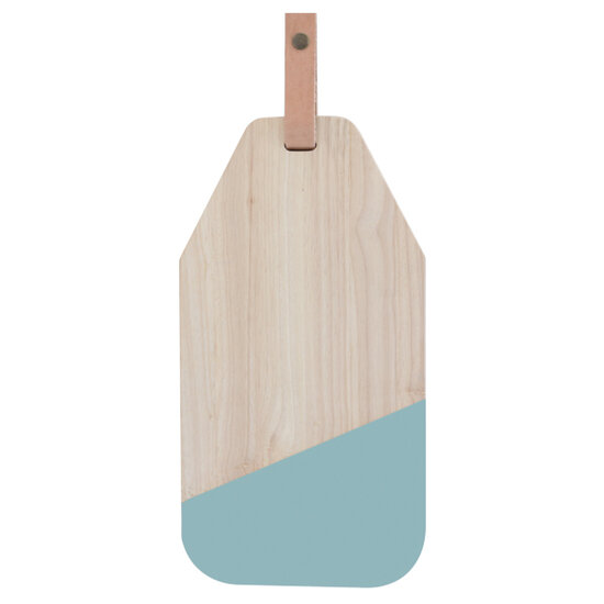 Eco Design kaasplank rubberhout/blauw