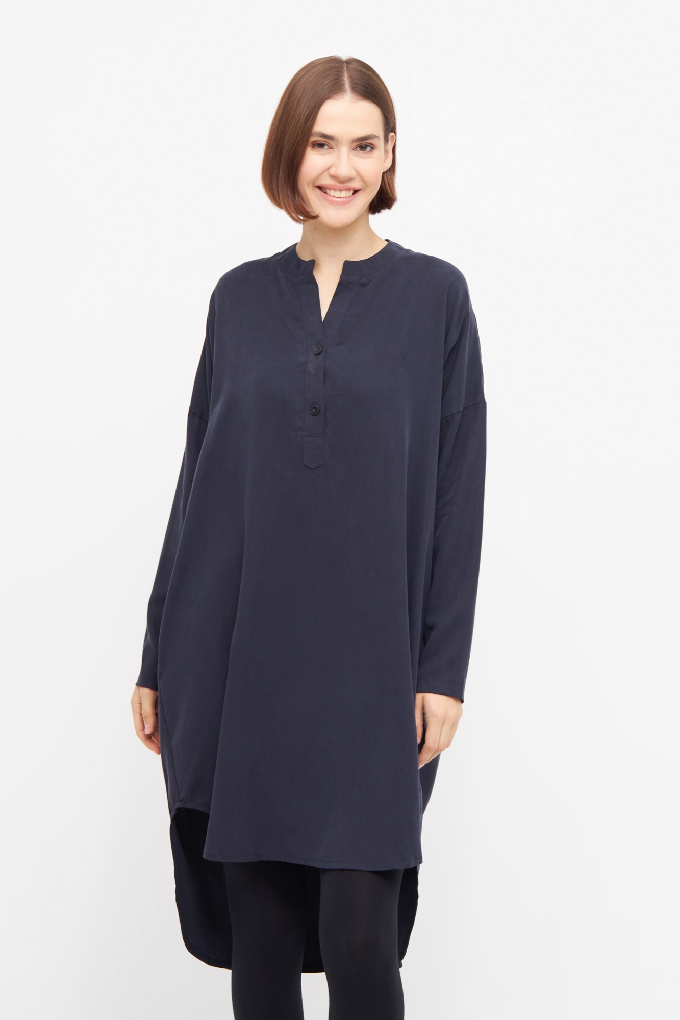 WiDDA  Blouse Tuniek Komfi Marineblauw