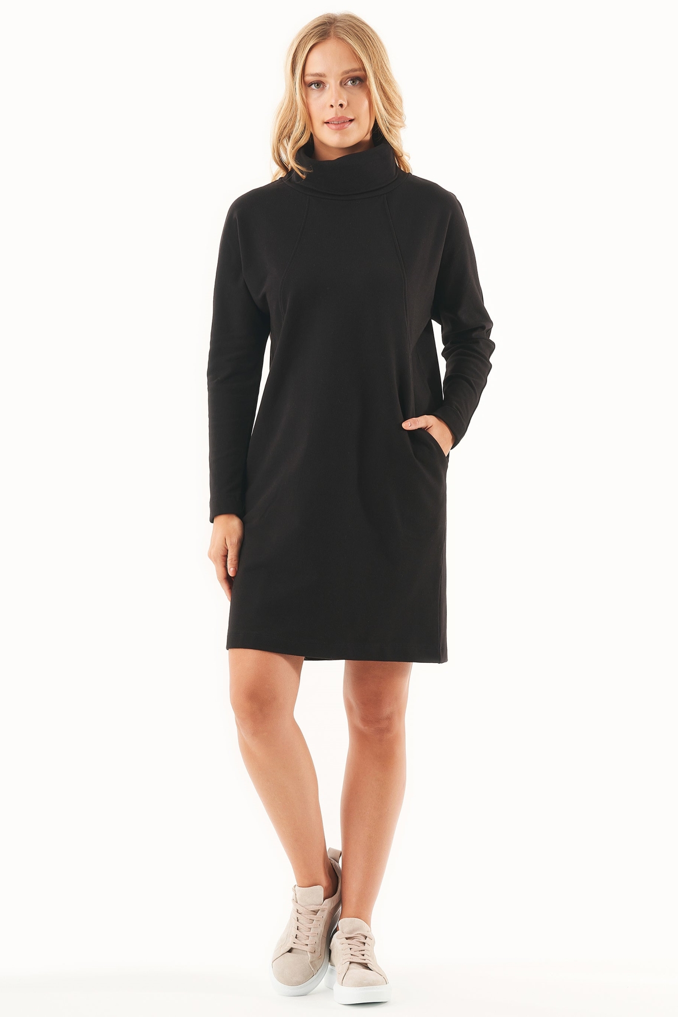 ORGANICATION  Sweaterjurk Bio-Katoen Zwart