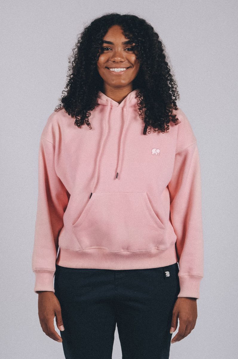 Trendsplant  Oversized Hoodie Biologisch Essentieel Lichtroze
