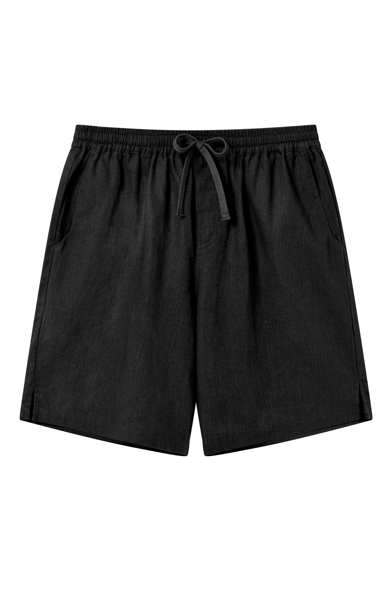 KOMODO mannen vegan Shorts Jerry Biologisch Katoen & Linnen Zwart