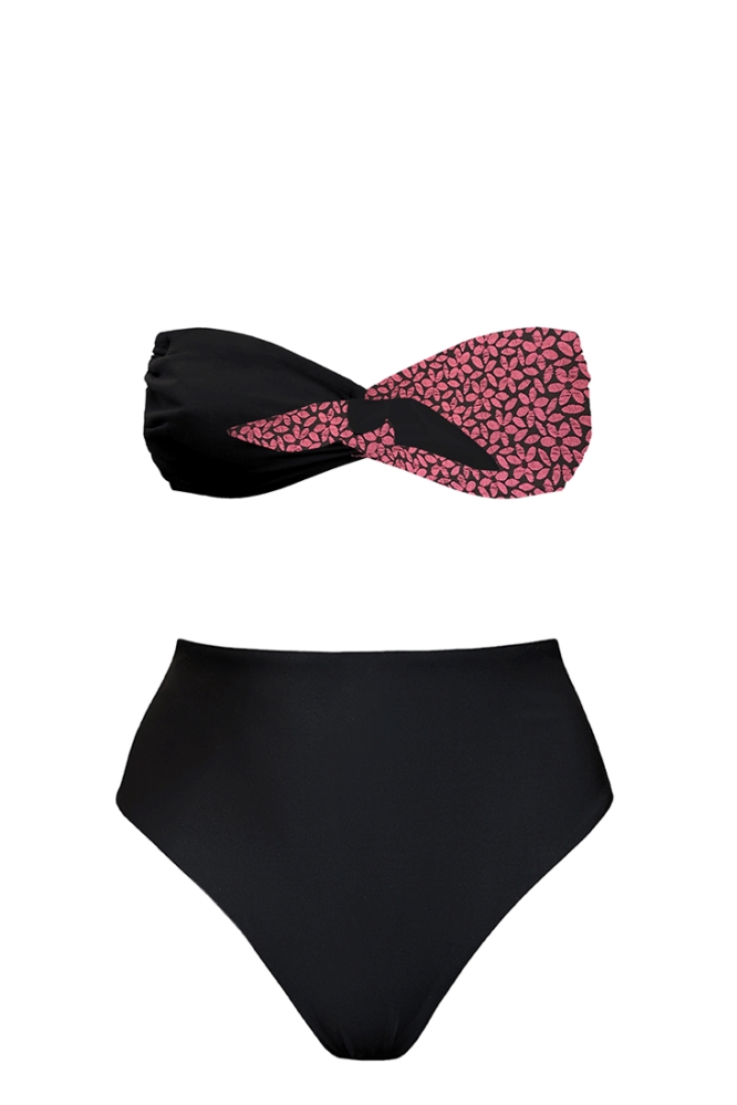 Anekdot  Bikiniset High Taijitu Zwart & Bloemen