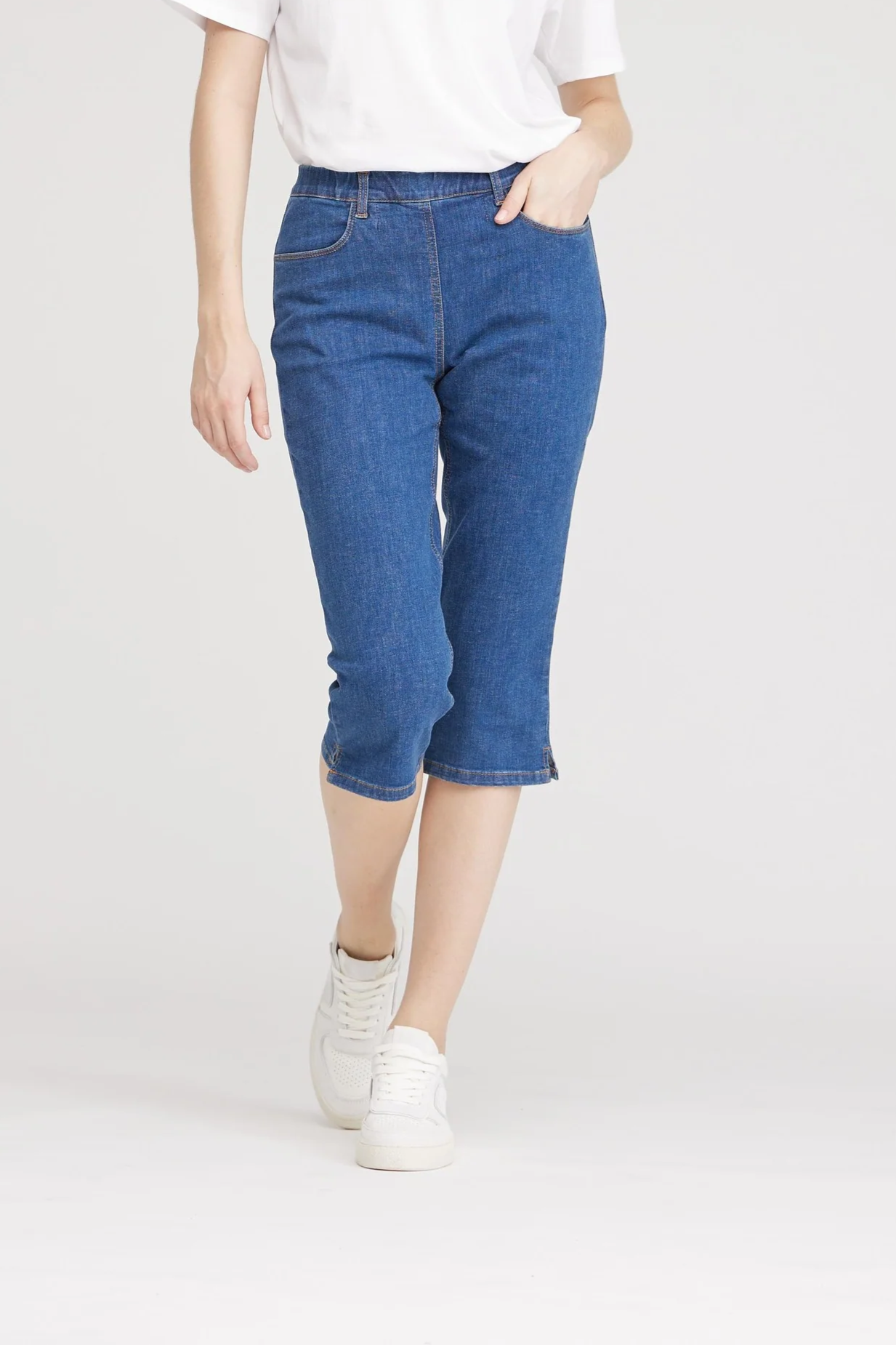 LAURIE  Jeans Capri Kelly Regular Blue Denim