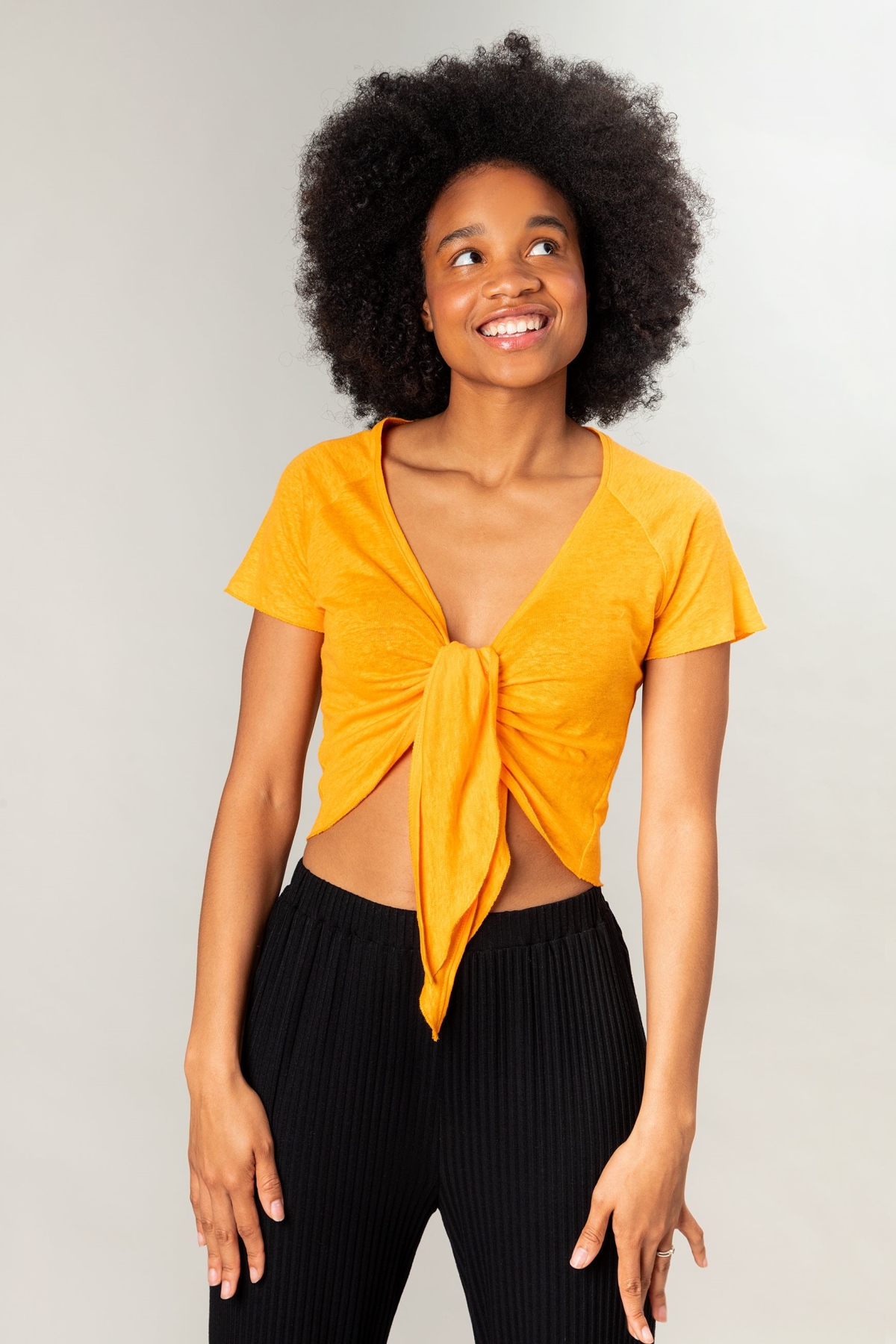 MAHLA  Knoop Top Evike Tangerine Oranje