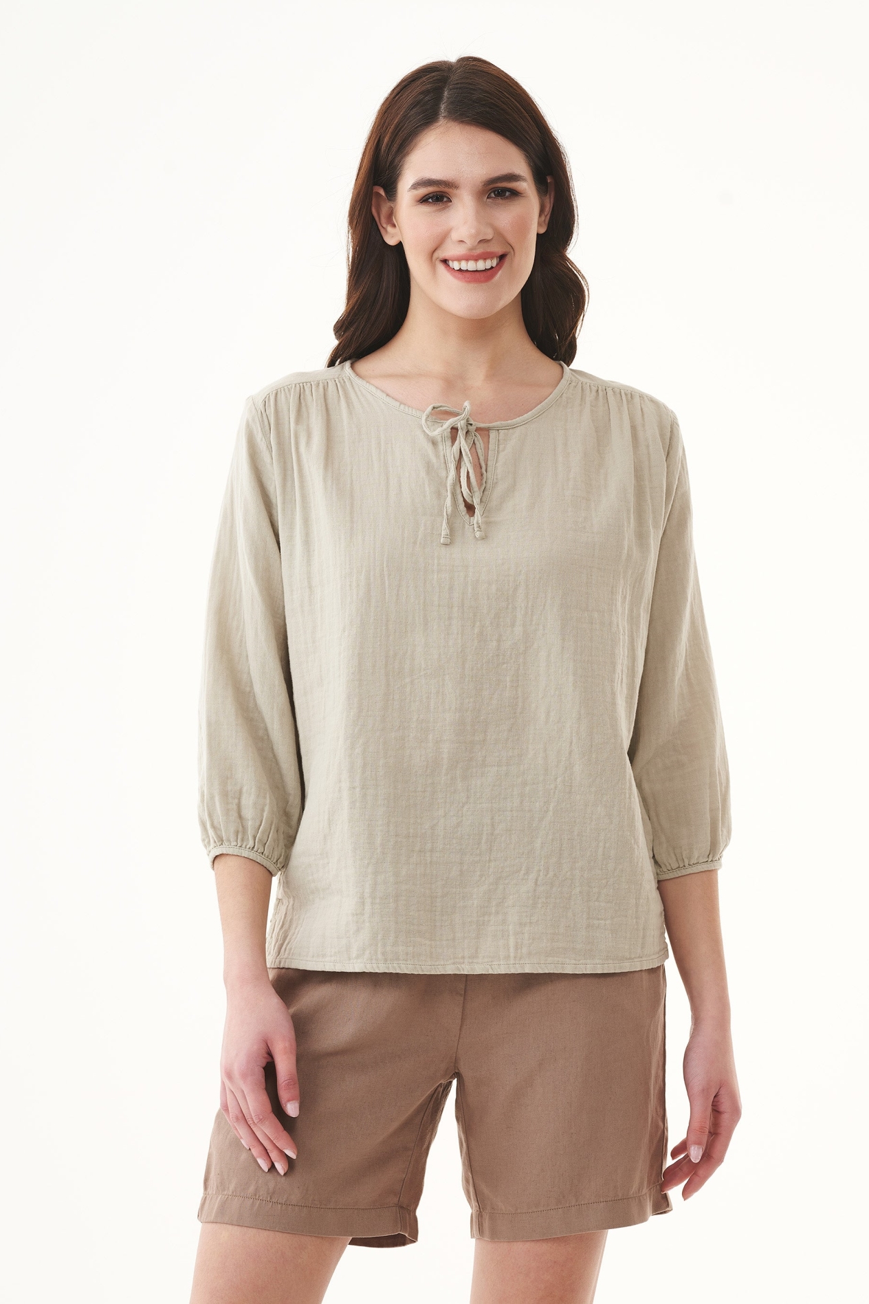 ORGANICATION  Blouse Tint Groen