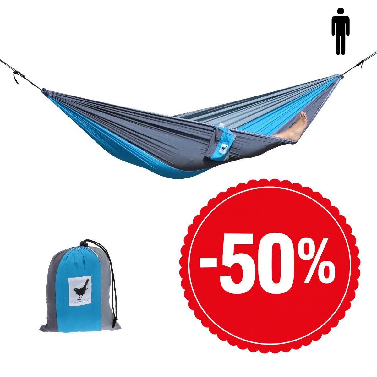 SINGLE 1 persoons (reis)hangmat Relaxzz
