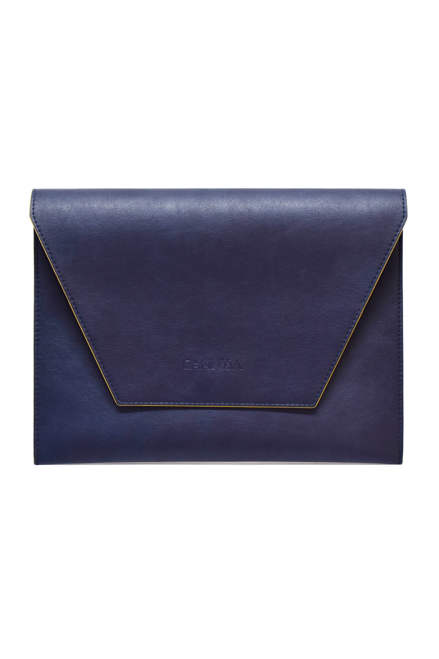 CANUSSA mannen vegan Laptop Sleeve Protect Blauw & Geel