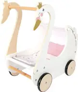 Poppenwagen zwaan