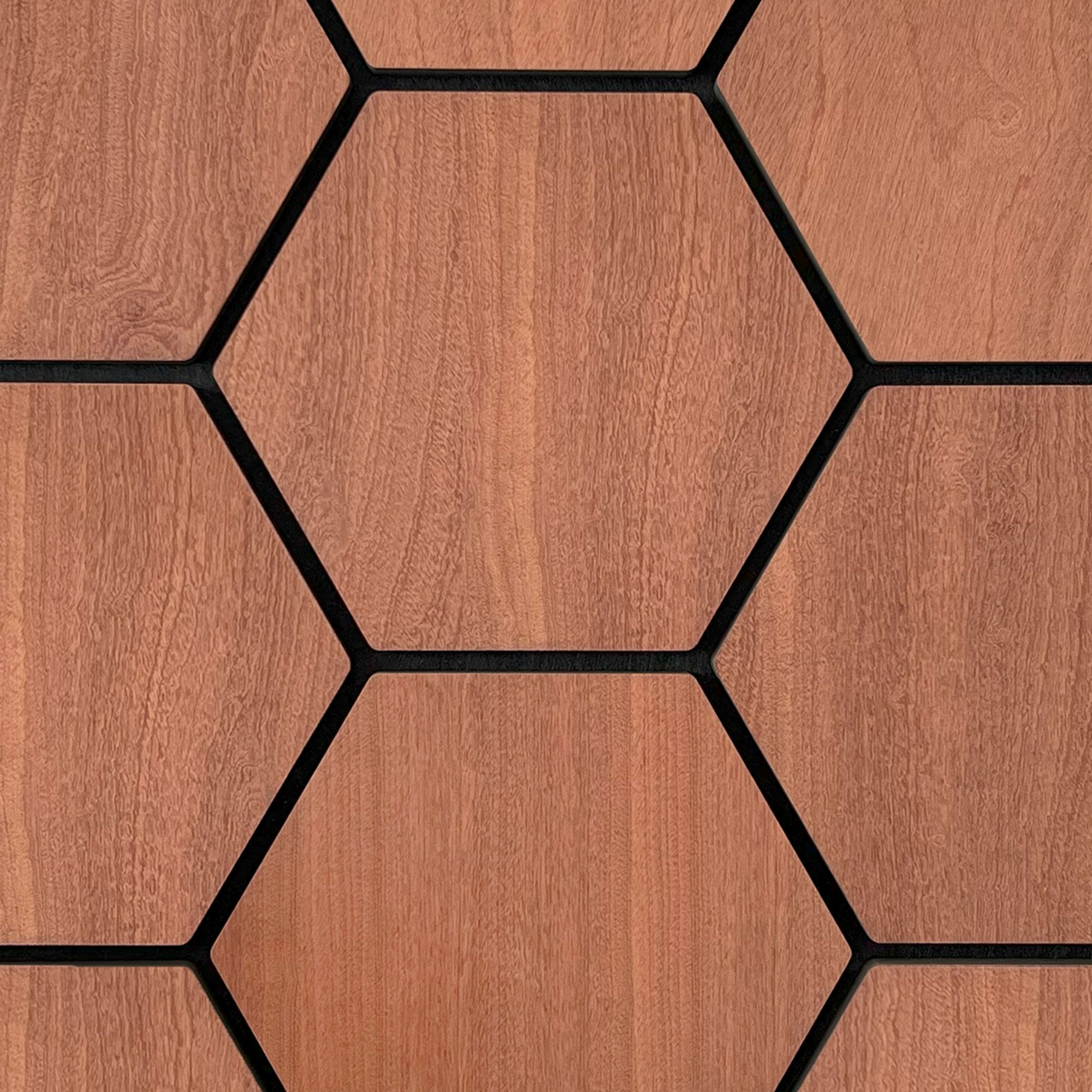 Sample - Hexagon Panel Gerookt Eiken