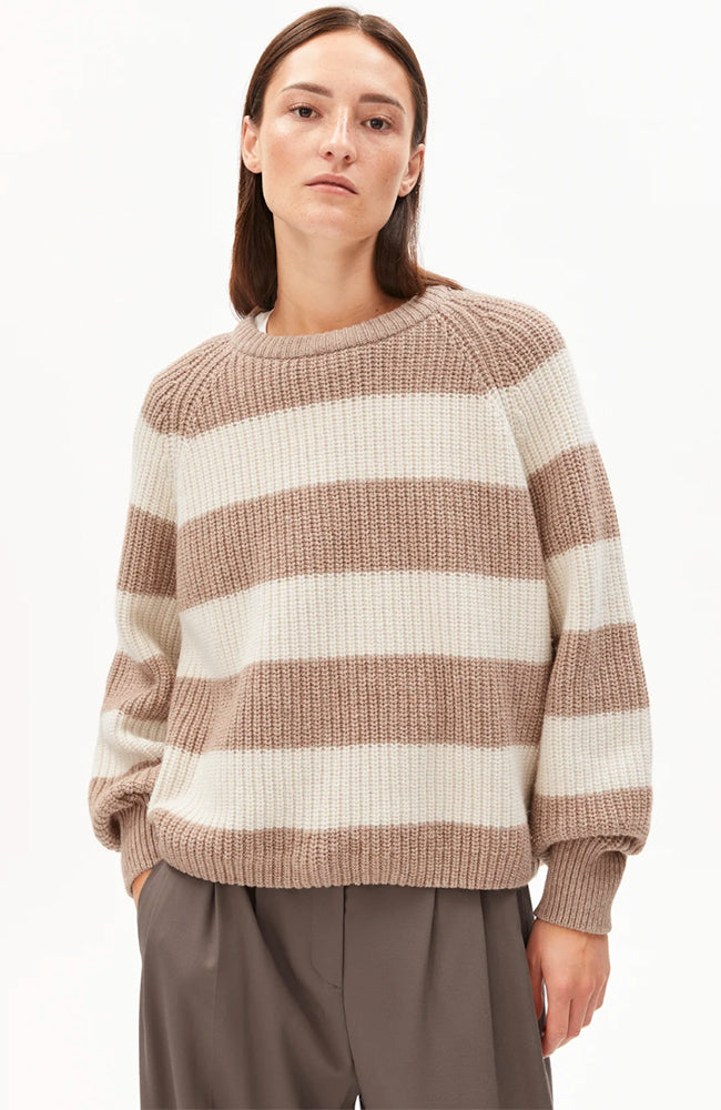 Kaagi trui striped camel
