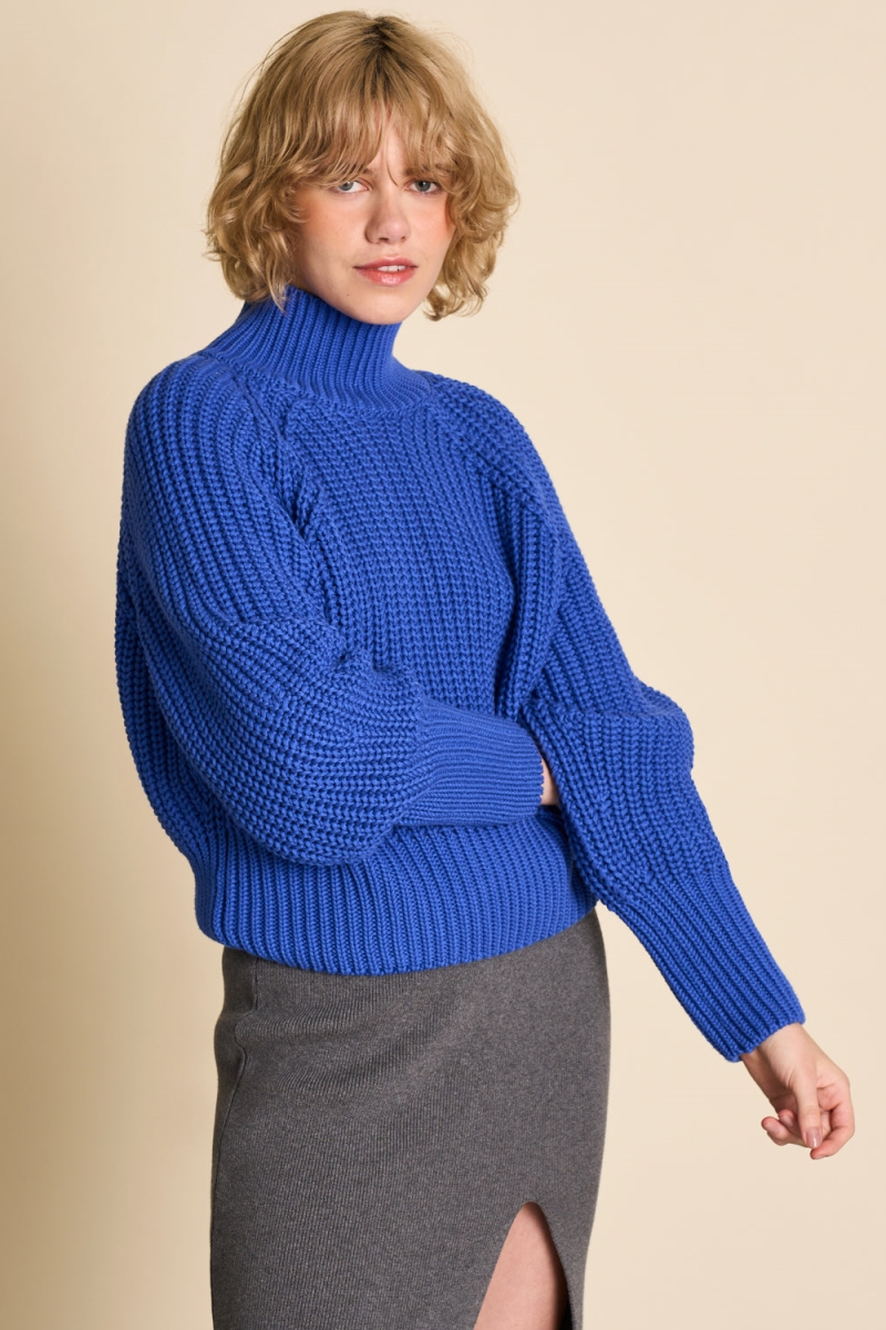JAN 'N JUNE  Trui Ola Donker Azuurblauw