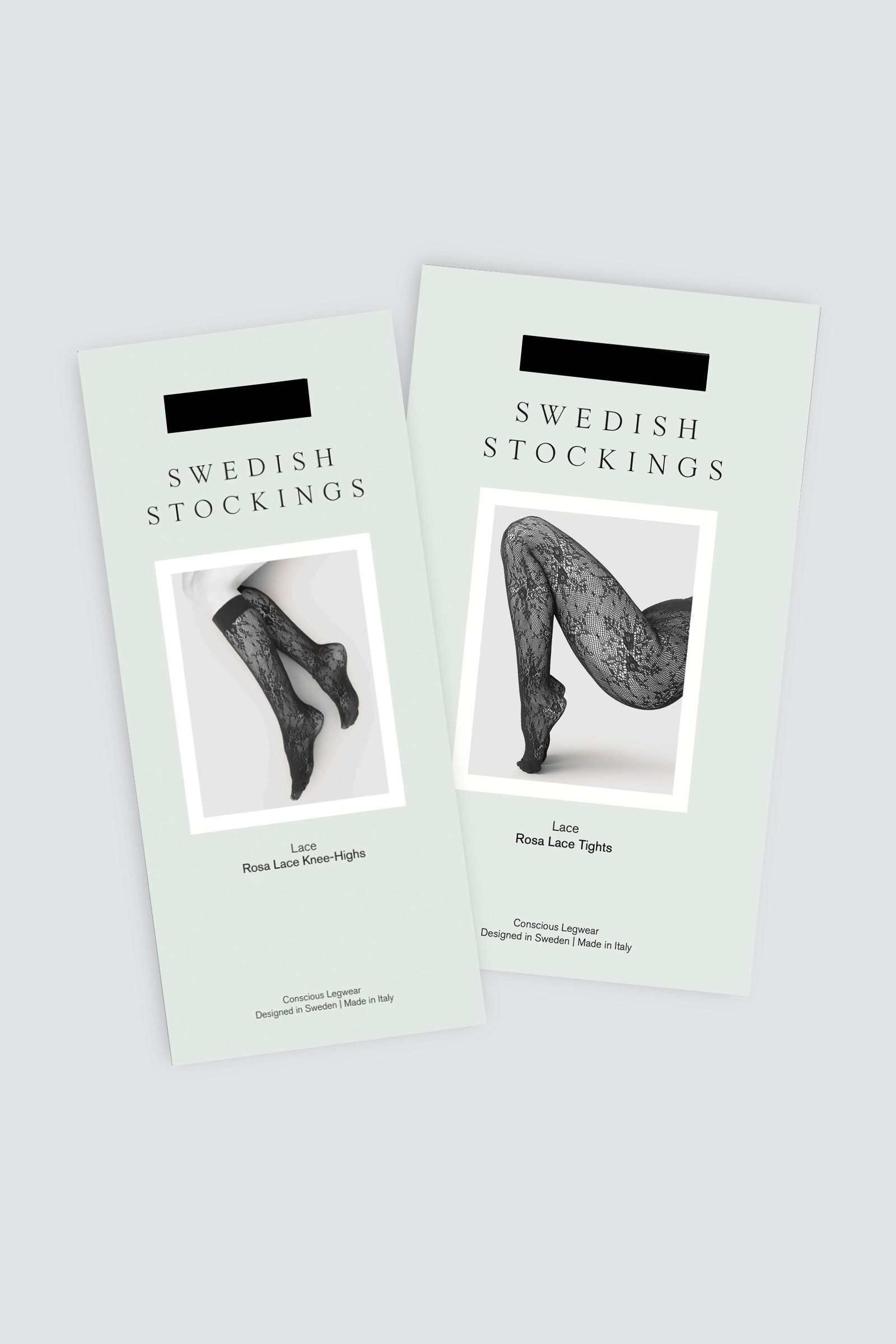 Swedish Stockings  Set Bestaande Uit Panty En Kniekousen In Rosa Black